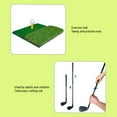 thumbnail image 4 of Golfing Target Practice Net, Balls Mat Golfing Chipping Net Polyester Net Adjustable Pole  for Backyard Office Course, 4 of 7