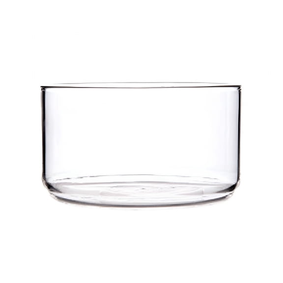 ACDANC Clear Glass Salad Bowl, 11.2 Inch Serving Dish for Fruits, Desserts, Snacks, Transparent Glass Bowl for Kitchen, Dining Table, Buffet, Party