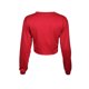 thumbnail image 3 of Mujeres Sport Yoga Crop Top Blusa O-cuello Manga larga Ropa deportiva informal Pullover Top Camiseta Abanopi Cima, 3 of 7