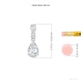 thumbnail image 3 of ANGARA IGI Certified Lab Grown 1.25 Ct Pear & Diamond Pendant for Women in 14K White Gold (Size-9x6mm|Color-F-G|Clarity-VS) | April Birthstone, Anniversary, Jewelry Gift for Women | Diamond Necklace, 3 of 7