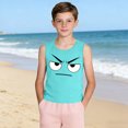 thumbnail image 4 of Camisola de Niños Pequeños 3-15 Años sin Mangas Tela Suave Moda Linda Impresión de Gradiente para la Boda Casual en Casa, 4 of 7