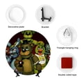 thumbnail image 5 of Lsque Five Nights At Freddy'S Pattern Ceramic Decorative Plate Decorative Plates with Display Stand Personalized Porcelain Plate Ceramic Ornaments for Wall Hanging Decoration-8in, 5 of 6