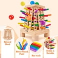 thumbnail image 4 of Juego de mesa WhimsiPlay Pyramid Wooden Sticks Dice 3-6 años, 4 of 7