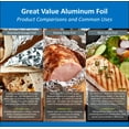 thumbnail image 7 of Great Value Heavy Duty Aluminum Foil, 50 Sq ft, 7 of 7