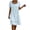 A2_Light Blue#women's cotton summer dresses, variant on Lcziwo Midi Cotton Dresses for Women Hollow Out Short Sleeve Casual Loose Dress Square Neck Summer Beach Vacation Sundress Black,M