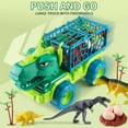 thumbnail image 4 of Dinosaur Truck Toys for Kids 3-6 Years, Tyrannosaurus Transport Car Carrier Truck with 10 Dino Figures, Activity Play Mat, Dinosaur Eggs, Capture Jurassic Dinosaur Play Set for Boys and Girls, 4 of 7