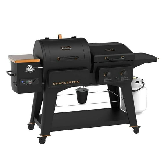 Pit Boss Charleston 1020 po², barbecue à granulés et plaque de cuisson à gaz – Série Onyx