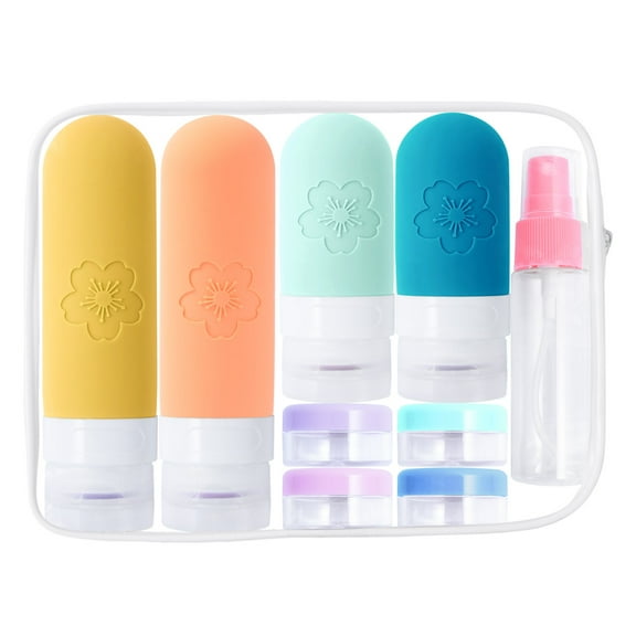 OHOB-COOL 16-Piece TSA-Approved Leak-Proof Travel Bottles Set with Silicone Containers