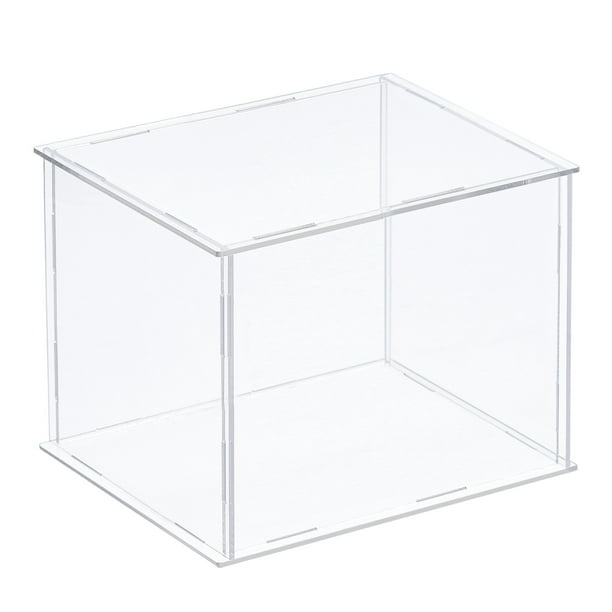 3 couches transparent acrylique vitrine comptoir boîte Cube