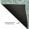 thumbnail image 3 of Addison Rugs Mayfield Washable Transitional Floral Teal Rectangle Rug, 3' x 5', 3 of 6