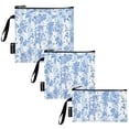 thumbnail image 2 of Dailycode Reusable Ziploc Bags Leakproof Sandwich Snack Freezer Bags Stripes and Flowers 3 pack, 2 of 7