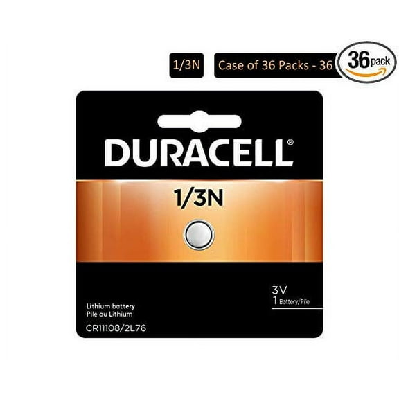 36 pcs Duracell 2L76 1/3N CR1-3N DL1/3N K58L 3V Lithium Battery
