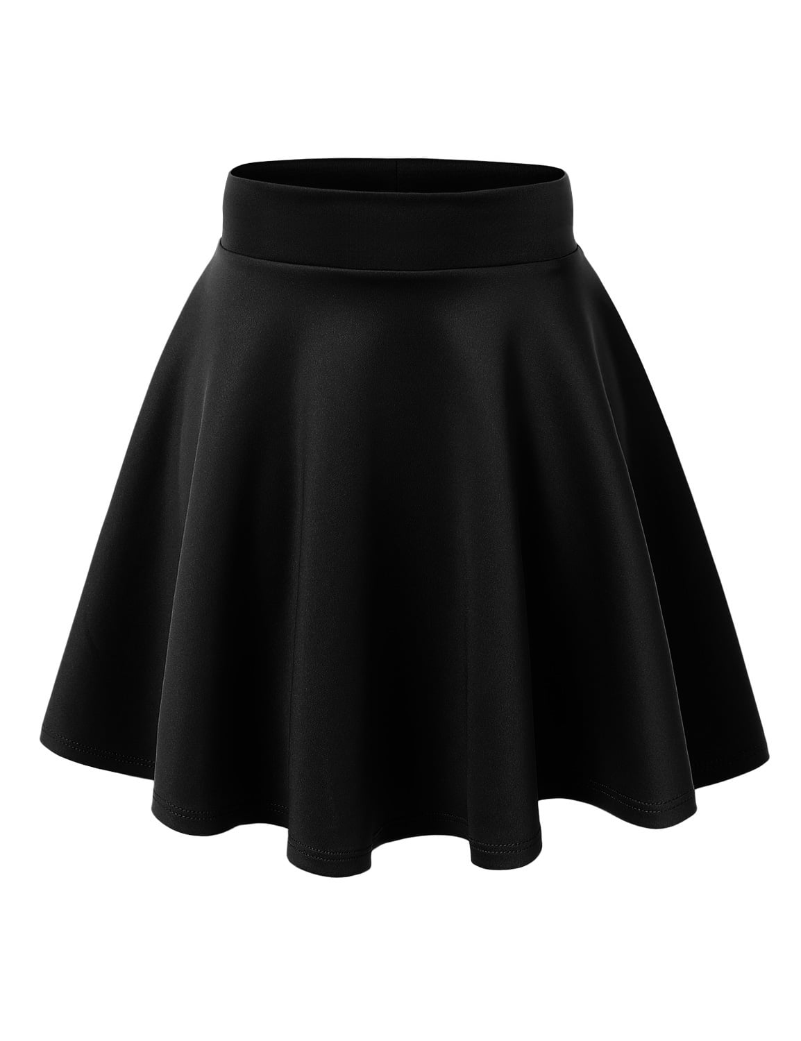 mimimaroY's FLAP FLARE SKIRT 黒2 MBJ Women's Stretchy Flirty Flare Skirt, Flowy A-line Mini Skirt
