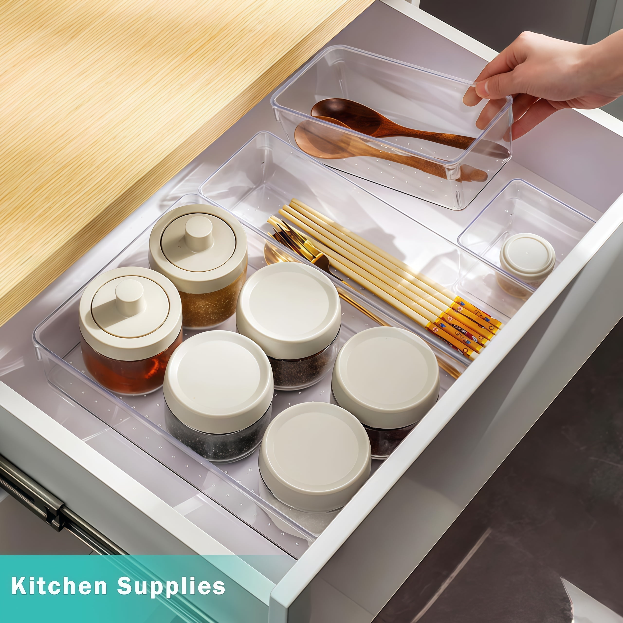 Complete 25 Piece Desk Organization Box Kit for Streamlined Storage Solutions