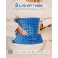 thumbnail image 3 of ALLJOY Electric Large Heating Pad for Neck, Back, and Shoulders with 6 Heat Levels & 8 Timers, Auto Shut Off - 24" x 12" - Blue, 3 of 7