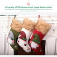 thumbnail image 3 of Ounissouiy Empaquetado de regalo de punto Medias de Navidad Calcetines de anciano sin rostro Aperitivos Colgante Colgante Árbol de Navidad Tejido Bolsa de Kits de decoración para fiestas Rojo Ounissouiy HA069855-02, 3 of 6