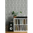 thumbnail image 4 of NextWall Black Mod Chevron Peel and Stick Wallpaper, 4 of 6