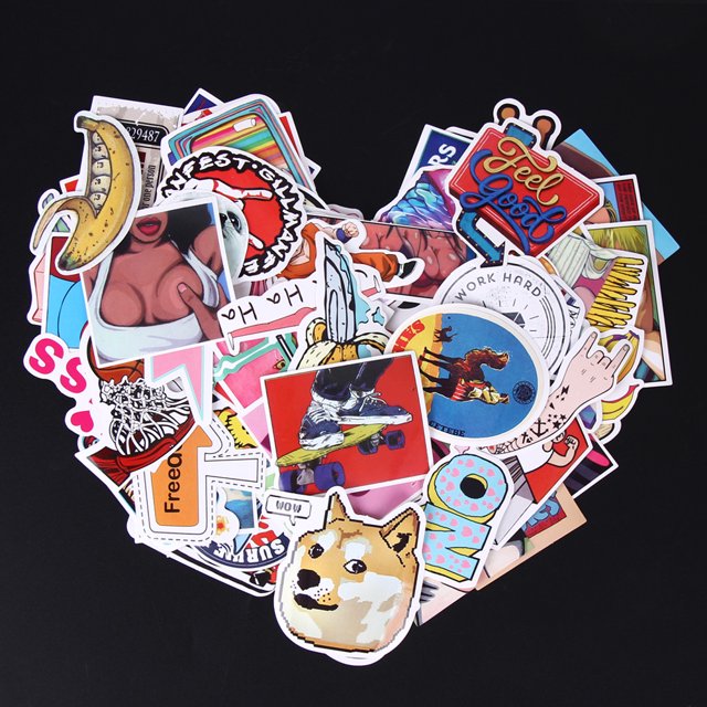 Cuadros Decorativos 100PCS Doodle DIY Cool Sticker Skateboard Graffiti Decal Toy Laptop Bicicleta Ndcxsfigh Nuevos Originales