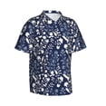 thumbnail image 2 of Haiem Plant Printed Hawaiian Shirt for Men - Men’s Casual Beach Summer Shirts - Stretch Fabric with Modern Fit-X-Large, 2 of 9
