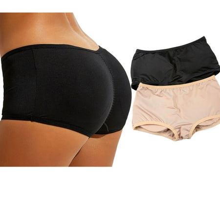 

Xmarks Butt Lifter Panties Padded Underwear for Women Seamless Butt Lifter Padded Panties Mid Rise Breathable Stretchy Panty Boyshorts( 1 Pack 2 Pack)