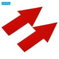 thumbnail image 3 of Unique Bargains Directional Arrow Sticker, 12' PVC Arrow Removable Adhesive Decals for Wall Floor Marking, Red, 24Pack, 3 of 6