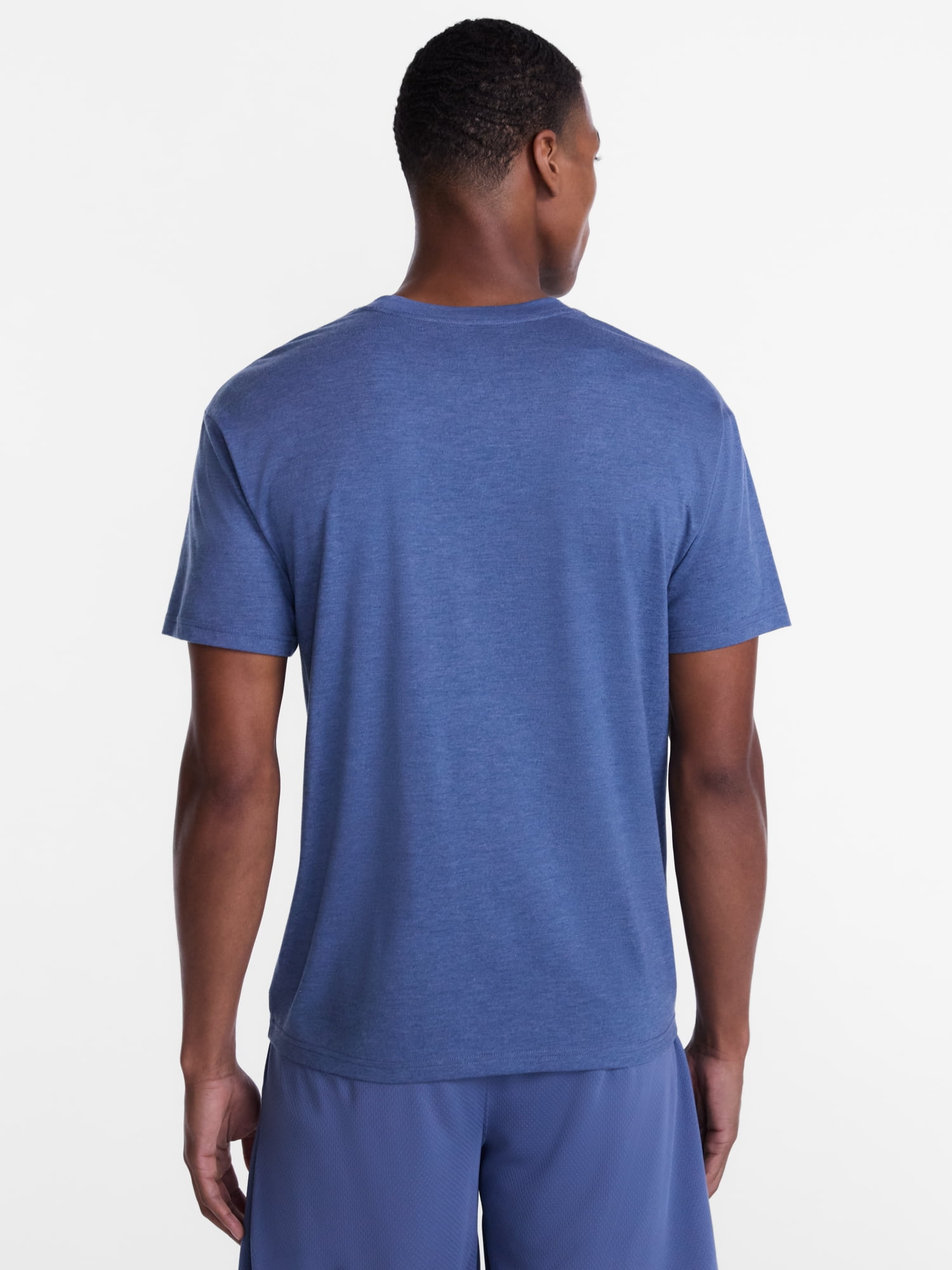 Athletic Works' Men's and Big Men's Tri Blend Tee with Short Sleeves, Sizes S-4XLT