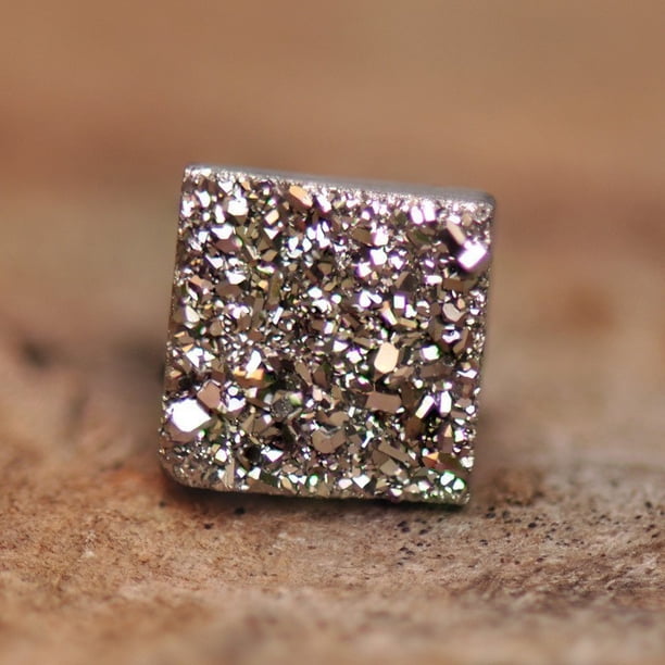 Pendientes de succión con imán de racimo de cristal sin agujero Pendientes de moda urbana para hombres y mujeres Pendientes de moda de cristal de piedra