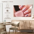 thumbnail image 5 of Elephant Stock Pretty Pink Nails Wall Art - Horizontal Canvas Wall Art - Living Room Wall Decor - Fashion And Beauty Canvas - Beige And Pink Decor - 24" x 16", 5 of 8