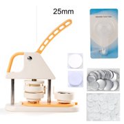 Button Maker Machine 25mm DIY Badge Maker Button Press Machine with 100pcs Buttons ,Easy to Use