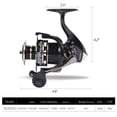 thumbnail image 2 of Autoez Lightweight Spinning Fishing Reel All Metal Spool 5.2:1 High-Speed Gear Ratio, 2 of 9
