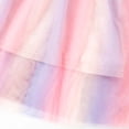 thumbnail image 6 of HAOTAGS Girls Summer Dresses 7-8,Round Neck Breathable Short Sleeve Cotton Blend Mini Skater Dress Pink, 6 of 9