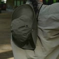 thumbnail image 4 of Outdoor Boonie Hat Wide Brim Sun Protection Hat Adjustable Chin Strap Breathable Fishing Hiking Cap, 4 of 6