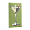 thumbnail image 2 of Yayeee Blank Wall Plate Cover 1-Gang 4.5"x2.7" Home Unused Decorative Outlet, Light Black Martini, 2 of 7