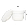 thumbnail image 2 of [Contenedores de almacenamiento de alimentos] FULING, 48 juegos de plástico de 480 ml con tapas, 2 of 9