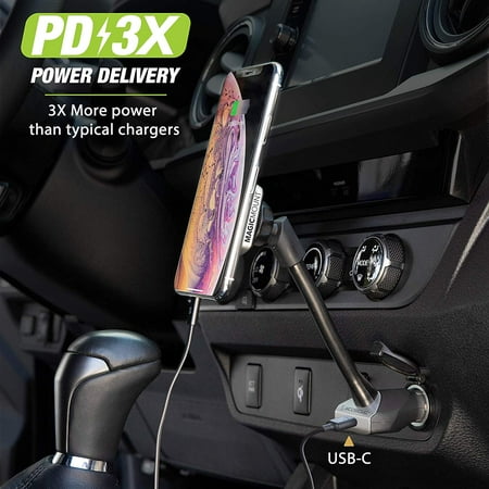 Scosche - MagicMount Charging Mount for Mobile Phones - Black