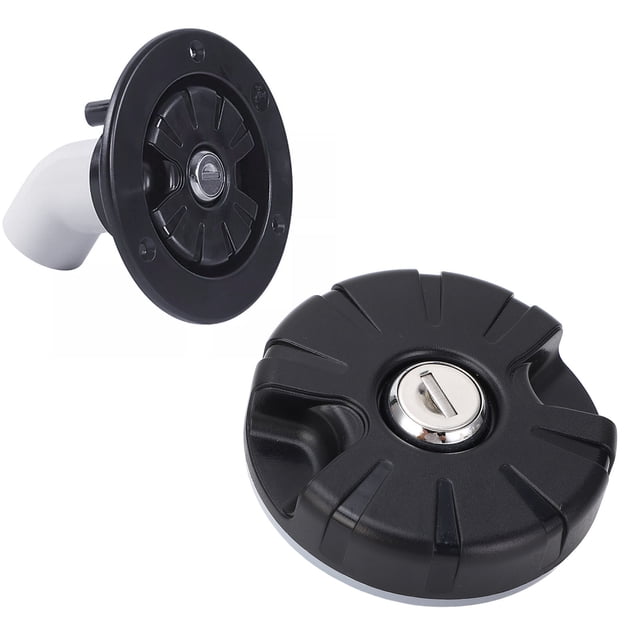 Bouchon Verrouillable pour Eau Fraîche RV, Bouchon d'Entrée d'Eau RV Rond Résistant aux UV pour Camping-Car