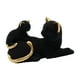 thumbnail image 2 of Estatua de gato de madre e hijo Macarena Escultura de resina decorativa Negro, 2 of 8