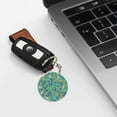 thumbnail image 6 of Naloa Mushrooms and Flowers Print Round Keychain Keychain Key Ring, Key Tag, Key Chain Bulk for Gift Accessories (Round), 6 of 7
