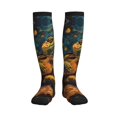 thumbnail image 3 of Compression Socks for Women and Men - Starry Night Guitar Turtle Compression Socks Circulation for Workout, 3 of 8