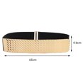 thumbnail image 2 of Ceinture de taille métallique large: Bling Elastic Court d'étirement Cinch Cinch pour Femmes Filles, 2 of 10