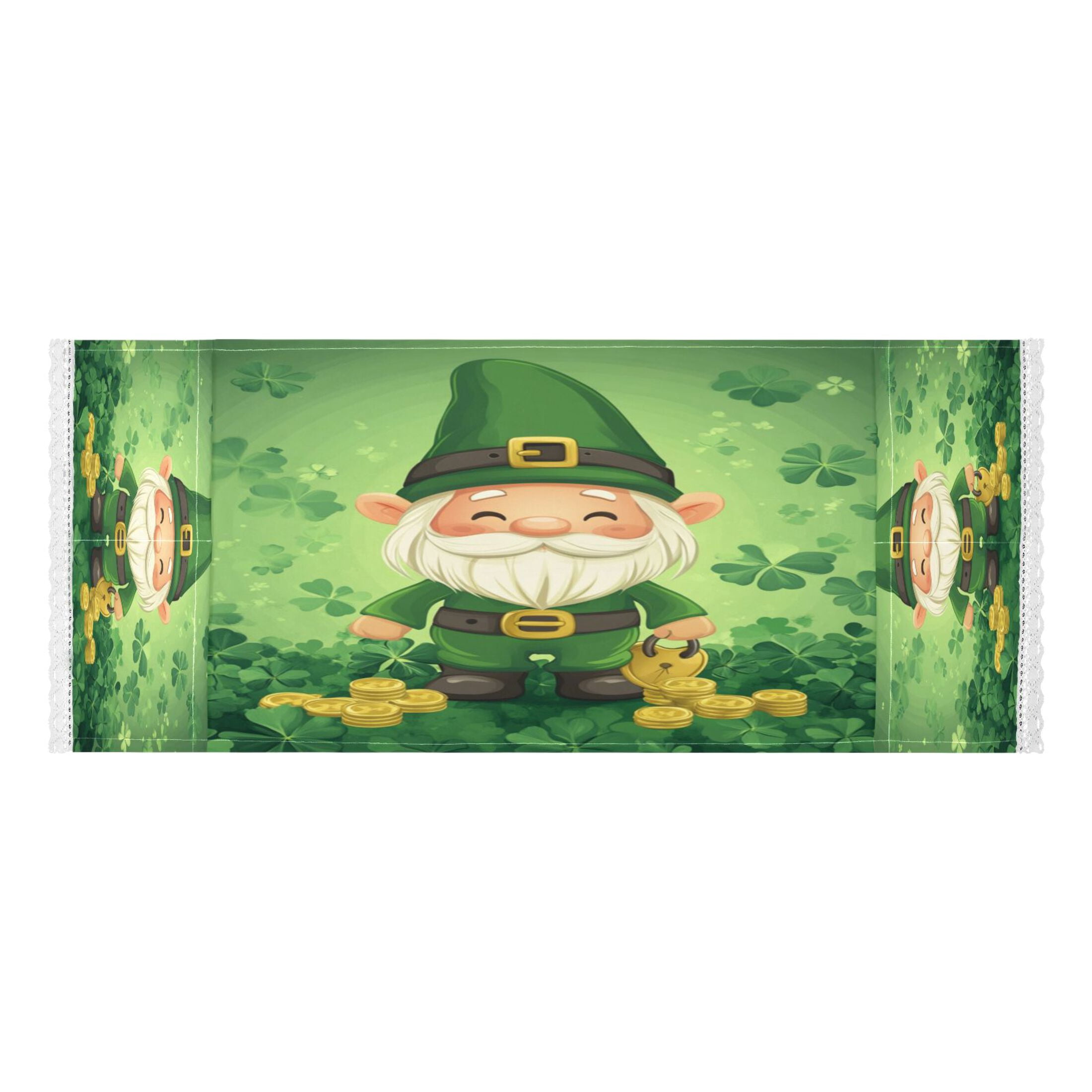 WOBOGO St Patricks Gnome Washing Machine Cloth Dryer Refrigerator Top Cover Protective Non-Slip Mat For Kitchen Laundry