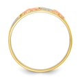thumbnail image 2 of 10k Two-tone & White Rhodium Good Luck Ring in 10k Yellow and White Gold - Size 6, 2 of 3