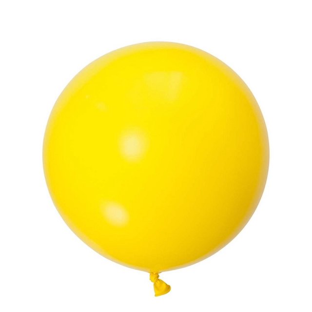 3 Globos Gigantes Esféricos Numero 24 Color Amarillo Payaso Globos Payaso Globo Esfera Gigante #24