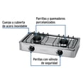 thumbnail image 2 of Parrilla de gas de sobreponer 2 quemadores, inox, Foset Foset PAGA-2X, 2 of 4