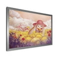 thumbnail image 2 of Designart 'Little Bunny With Yellow Flowers' Traditional Framed Art Print, 2 of 4
