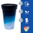 thumbnail image 3 of Silipint: Silicone 16oz Coffee Tumblers: 2 Pack Moon Beam - Unbreakable Cups, Reusable, Travel, For Hot & Cold Drinks, 3 of 10