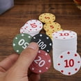 thumbnail image 4 of Misright 100Pcs/pack Chip Gambling Chips Professional Casinos Chips European Pokers Chip Set Round Coin Set, 4 of 8