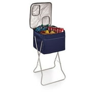 Picnic Time 780-00-138-000-0 Standing & Portable Party Cube Beverage Cooler - Navy