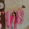 thumbnail image 5 of 40 Inch Blue 8 Balloon Number 8th Birthday Party Decorations for Women or Men Huge Mylar Anniversary Wedding Bridal Shower Engagement Photo Shoot Party Supplies (Hot Pink 8), 5 of 14