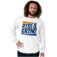 thumbnail image 4 of Rise and Grind Skateboarding Quote Men's Long Sleeve Tee T Shirt Brisco Brands S, 4 of 6